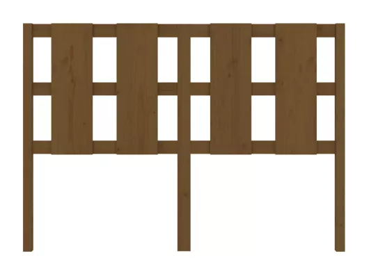 Kauf Unique Bett-Kopfteil Honigbraun 125,5x4x100 cm Massivholz Kiefer Neueste Mode
