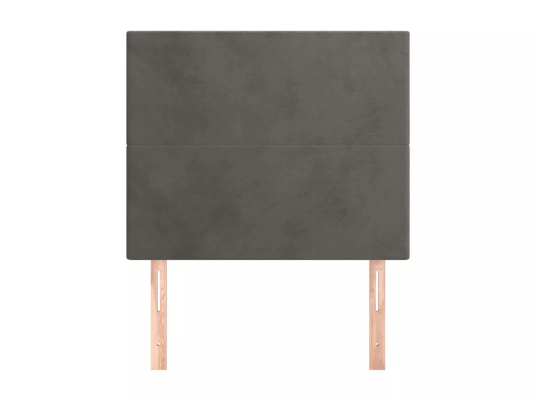 Kauf Unique Kopfteile 2 Stk. Dunkelgrau 100x5x78/88 cm Samt Exklusive Angebote