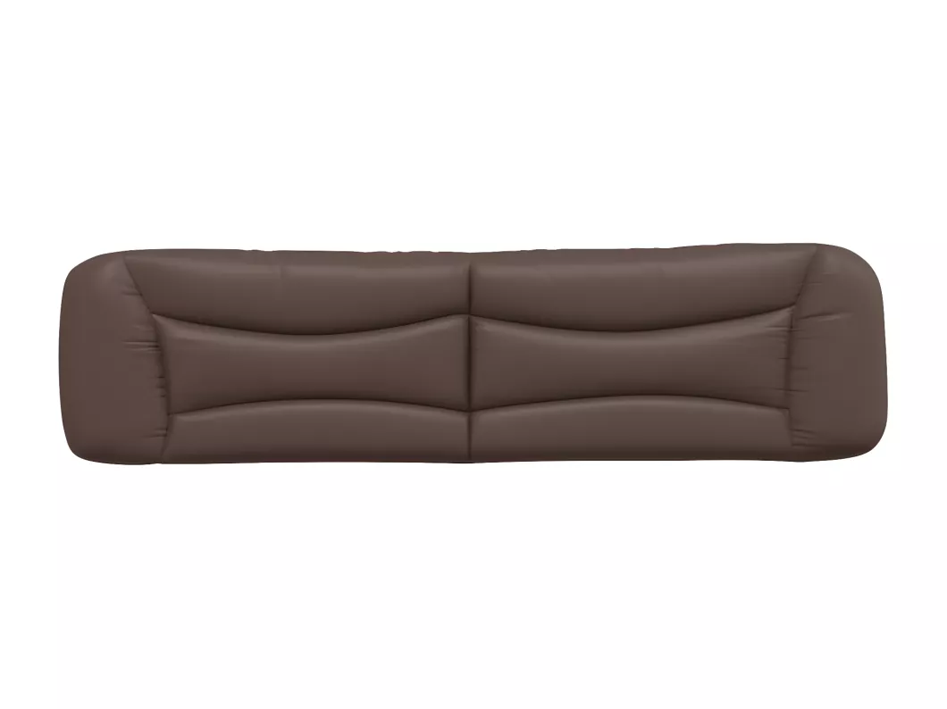Kauf Unique Kopfteil-Kissen Braun 200 cm Kunstleder Tägliche Deals