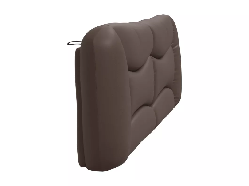 Kauf Unique Kopfteil-Kissen Braun 200 cm Kunstleder Tägliche Deals