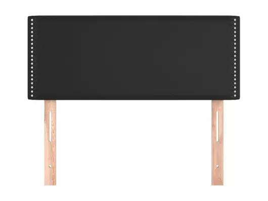 Kauf Unique Kopfteil Schwarz 80x5x78/88 cm Kunstleder Begrenzte Freigabe