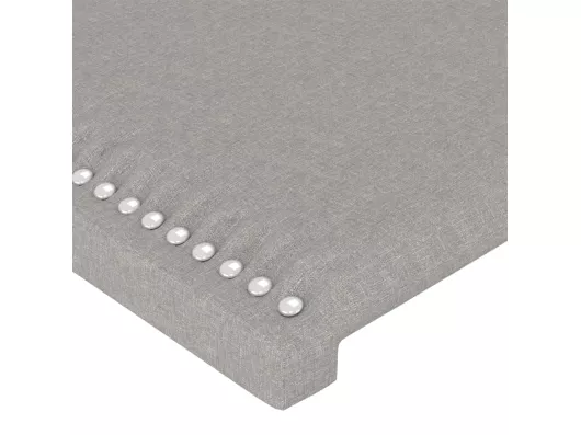 Kauf Unique LED Kopfteil Hellgrau 200x5x78/88 cm Stoff JETZT KAUFEN