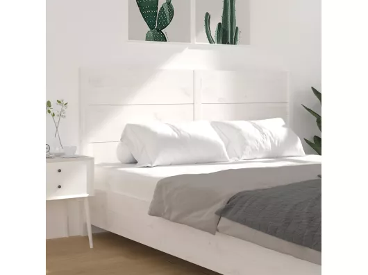 Kauf Unique Kopfteil Weiß 186x4x100 cm Massivholz Kiefer Bis zu 60% Rabatt