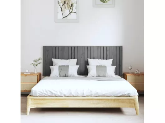 Kauf Unique Wand-Kopfteil Grau 159,5x3x60 cm Massivholz Kiefer Bis zu 65% Rabatt