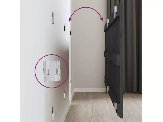 Kauf Unique Wand-Kopfteil Grau 159,5x3x60 cm Massivholz Kiefer Bis zu 65% Rabatt