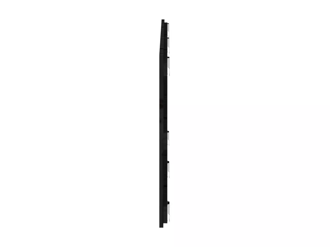 Kauf Unique Wand-Kopfteil Schwarz 147x3x60 cm Massivholz Kiefer Nur für heute