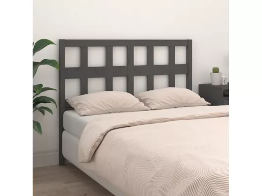 Kauf Unique Kopfteil Grau 165,5x4x100 cm Massivholz Kiefer Sonderangebot der Fabrik