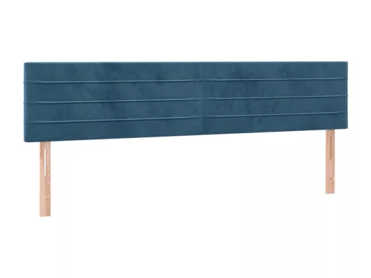 Kauf Unique LED Kopfteil Dunkelblau 160x5x78/88 cm Samt Bis zu 55% Rabatt