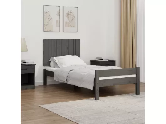 Kauf Unique Wand-Kopfteil Grau 95,5x3x60 cm Massivholz Kiefer