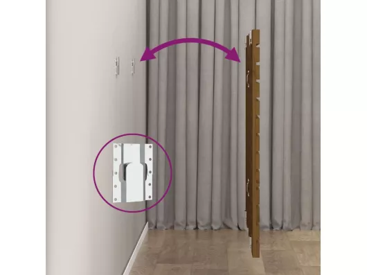 Kauf Unique Wand-Kopfteil Honigbraun 106x3x91,5 cm Massivholz Kiefer 50% Rabatt mit kostenlosem Versand