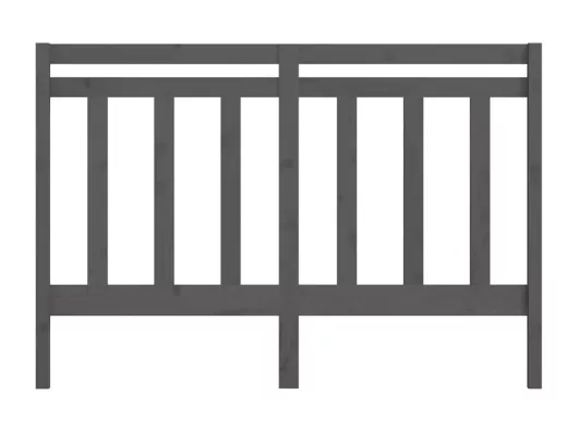 Kauf Unique Kopfteil Grau 141x4x100 cm Massivholz Kiefer Black Friday Preise