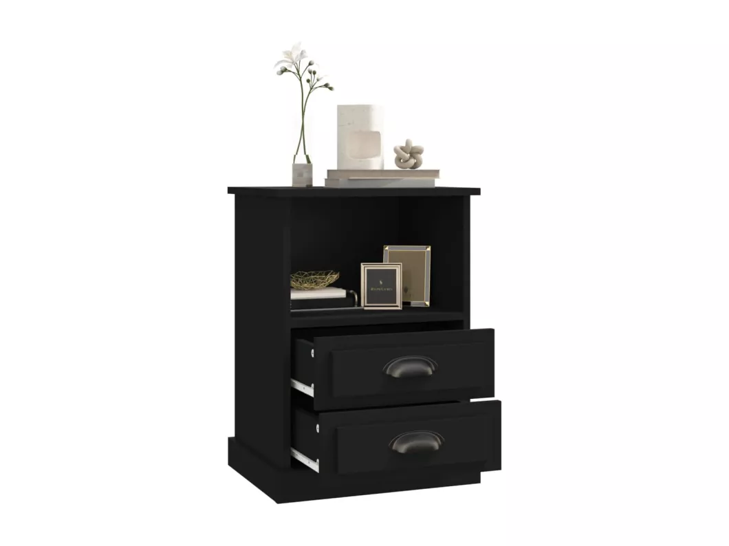 Kauf Unique Nachttische 2 Stk. Schwarz 43x36x60 cm 2025