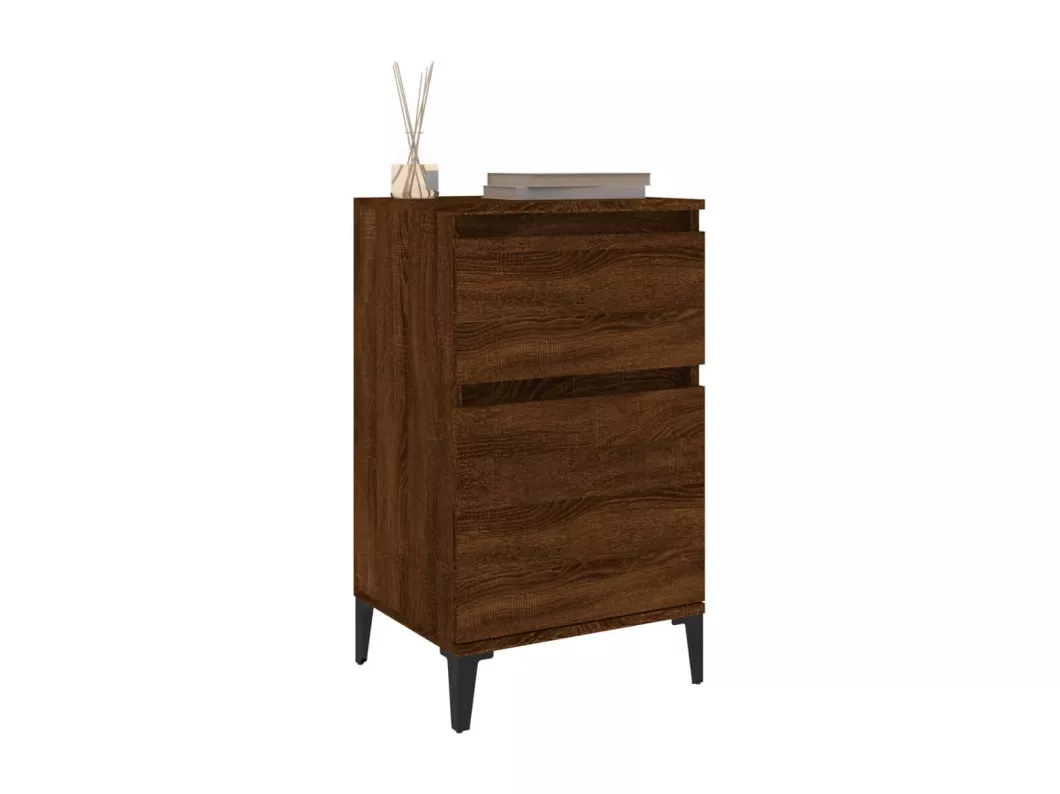 Kauf Unique Nachttisch Braun Eichen-Optik 40x35x70 cm Limitierter Zeitrabatt