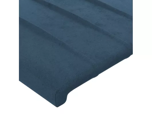 Kauf Unique Kopfteil mit Ohren Dunkelblau 103x16x118/128 cm Samt Fabrik Onlineshop