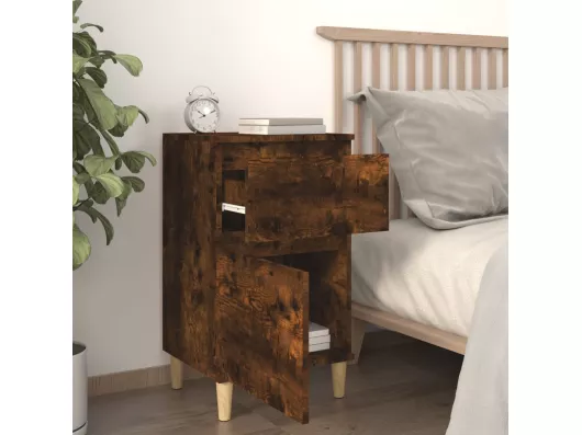 Kauf Unique Nachttische 2 Stk. Räuchereiche 40x35x70 cm Sonderangebot