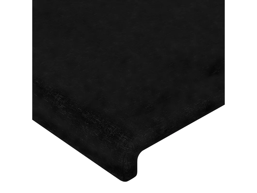Kauf Unique Kopfteil mit Ohren Schwarz 93x23x118/128 cm Stoff Versandkostenfrei