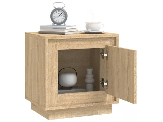 Kauf Unique Nachttische 2 Stk. Sonoma-Eiche 44x35x45 cm Holzwerkstoff Online Shopping
