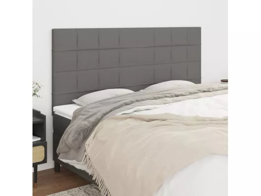 Kauf Unique Kopfteile 4 Stk. Dunkelgrau 80x5x78/88 cm Stoff Black Friday