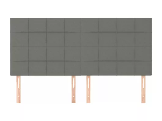 Kauf Unique Kopfteile 4 Stk. Dunkelgrau 80x5x78/88 cm Stoff Black Friday