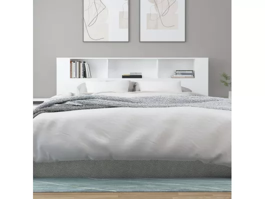 Kauf Unique Kopfteil mit Ablagen Weiß 200x18,5x104,5 cm Cyber Monday