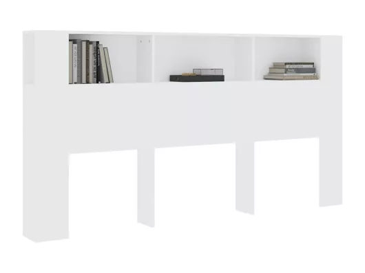 Kauf Unique Kopfteil mit Ablagen Weiß 200x18,5x104,5 cm Cyber Monday