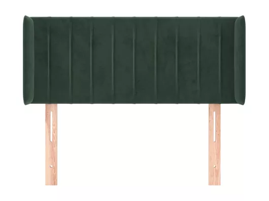 Kauf Unique Kopfteil mit Ohren Dunkelgrün 103x16x78/88 cm Samt Muttertagsangebot
