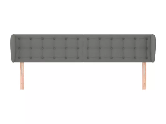 Kauf Unique Kopfteil mit Ohren Dunkelgrau 163x23x78/88 cm Stoff Lagerräumung