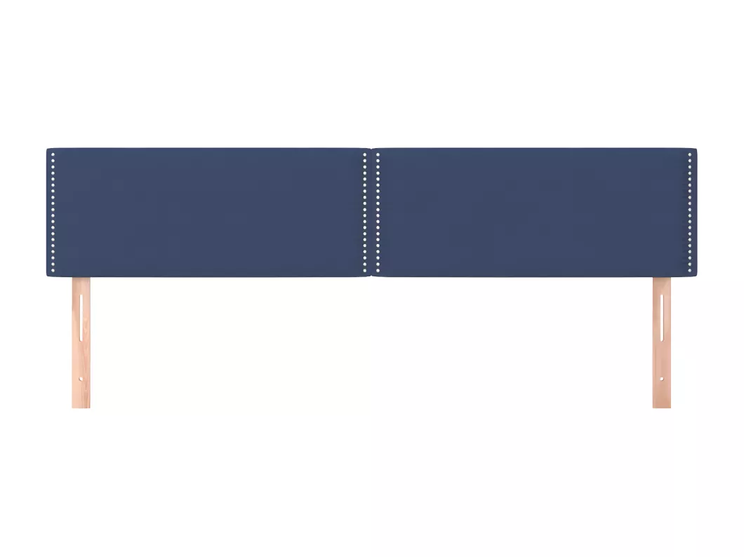 Kauf Unique Kopfteile 2 Stk. Blau 80x5x78/88 cm Stoff Neueste Mode