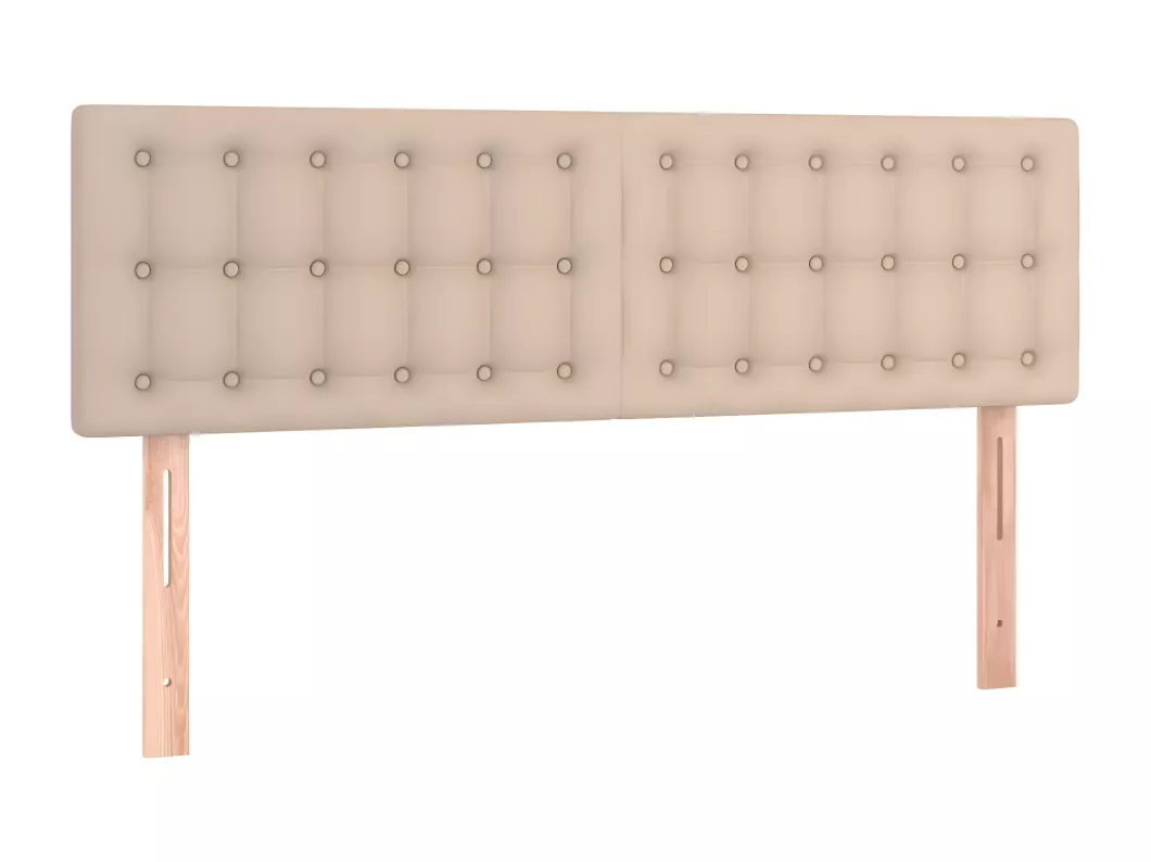 Kauf Unique LED Kopfteil Cappuccino-Braun 144x5x78/88 cm Kunstleder Zeitlich begrenztes Angebot