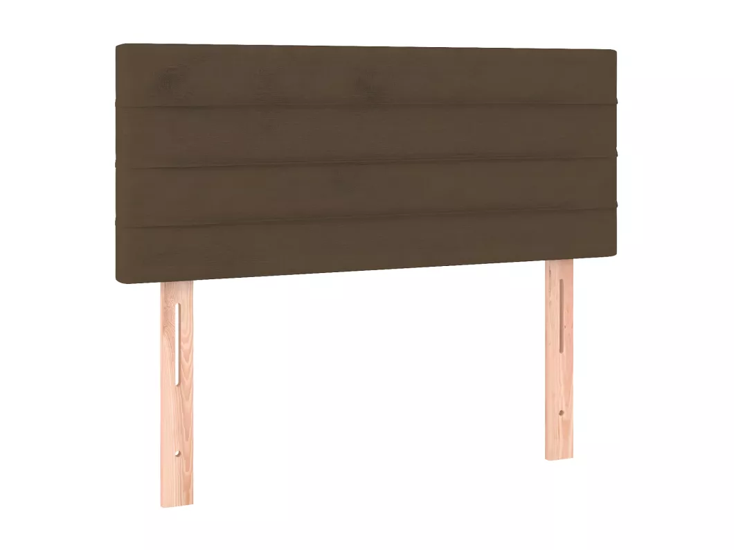 Kauf Unique LED Kopfteil Dunkelbraun 100x5x78/88 cm Stoff Große Rabatte