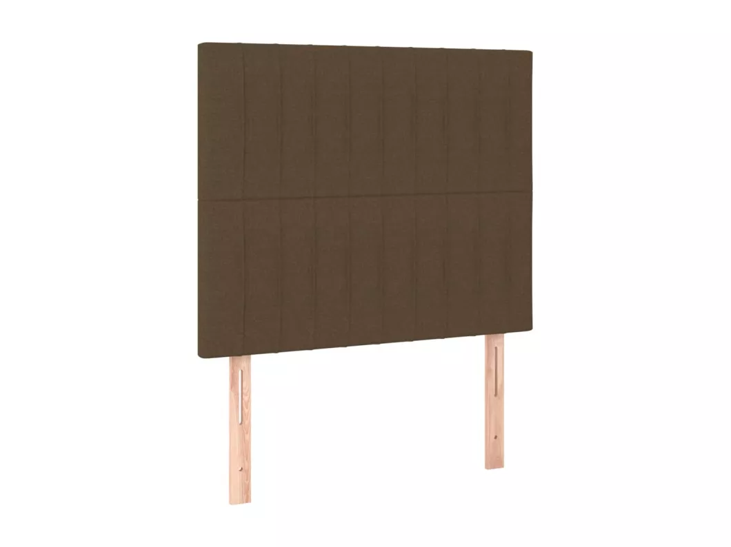 Kauf Unique LED Kopfteil Dunkelbraun 80x5x118/128 cm Stoff Saisonale Angebote