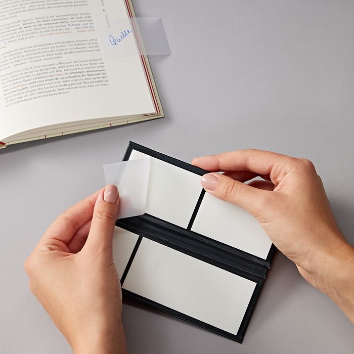 Semikolon Transparente Sticky Notes Super Sparpreis